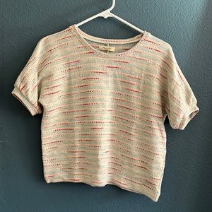 Madewell cropped short sleeve sweater